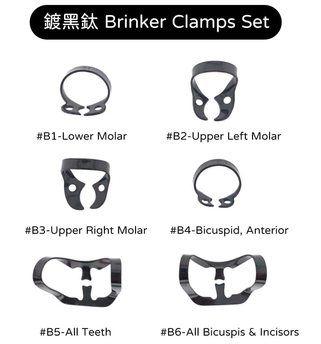 Brinker Gingival Tissue Clamps 組合圖